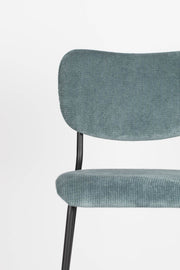 Tresenhocker BENSON GREY BLUE von ZUIVER mit trendigen Cordstoff