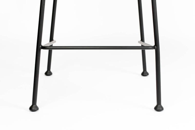 Tresenhocker BENSON GREY BLUE von ZUIVER mit trendigen Cordstoff