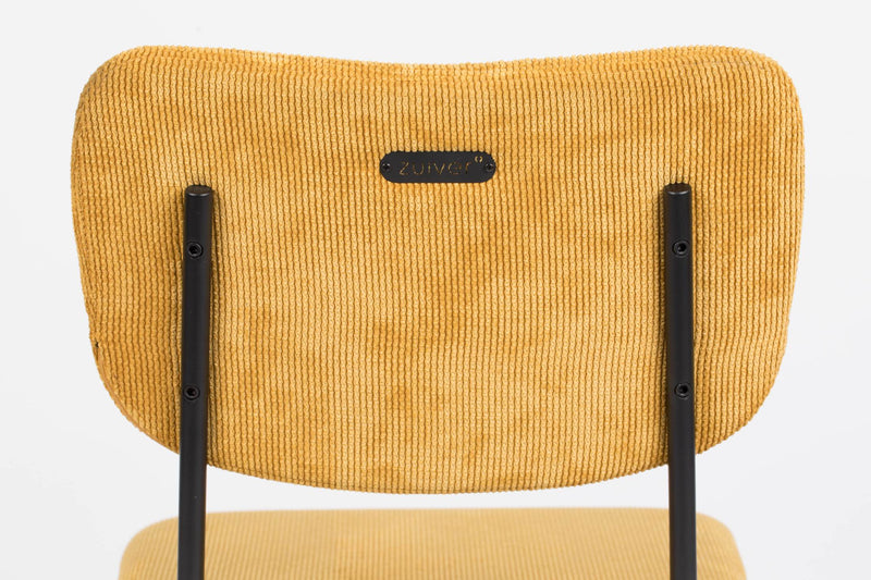 Tresenhocker BENSON OCHRE von ZUIVER mit trendigen Cordstoff