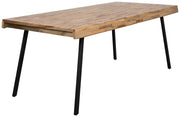 Design Esstisch SURI 200 x 90 cm Platte recycled Teak