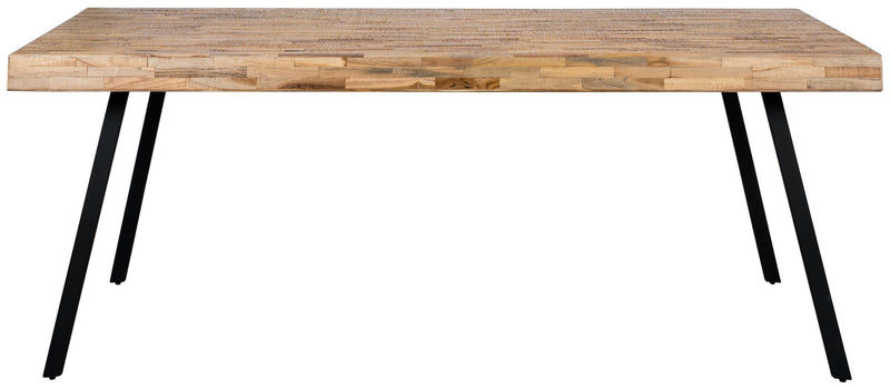 Design Esstisch SURI 200 x 90 cm Platte recycled Teak
