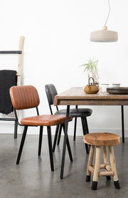 Design Esstisch SURI 200 x 90 cm Platte recycled Teak