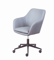 Drehstuhl Bürostuhl WORKRELAXED GREY Bezug Stoff Grau Fußkreuz Schwarz