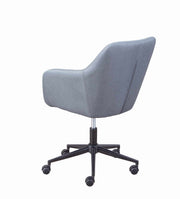 Drehstuhl Bürostuhl WORKRELAXED GREY Bezug Stoff Grau Fußkreuz Schwarz