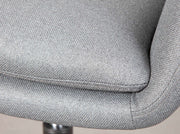 Drehstuhl Bürostuhl WORKRELAXED GREY Bezug Stoff Grau Fußkreuz Schwarz