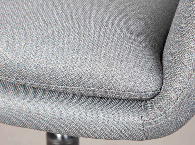 Drehstuhl Bürostuhl WORKRELAXED GREY Bezug Stoff Grau Fußkreuz Schwarz