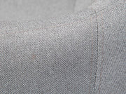 Drehstuhl Bürostuhl WORKRELAXED GREY Bezug Stoff Grau Fußkreuz Schwarz