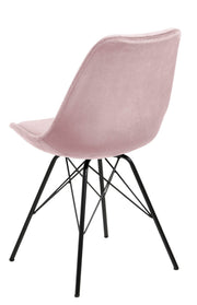 Esszimmerstuhl ERIS mit Samtstoff Rosa
