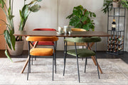 Esstisch MALAYA 180 x 90 cm von DutchBone mit Walnuss Furnier