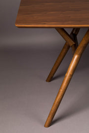 Esstisch MALAYA 180 x 90 cm von DutchBone mit Walnuss Furnier