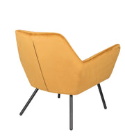Retro Sessel BON Velvet Samtstoff Gold