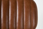 Stuhl Esszimmerstuhl JAKE WORN BROWN Kunstleder braun