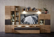 Wohnwand BAJAZZO TWO HH81 Artisan Eiche Nachbildung montiert