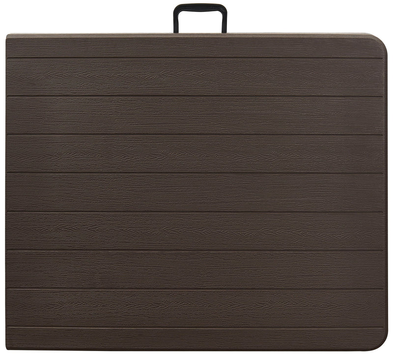 Gartentisch Klapptisch TABORA 180 x 74,5 cm Oberfläche in Holz-Optik