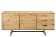 Sideboard Anrichte STOCKHOLM Wildeiche Massivholz & Furnier lackiert