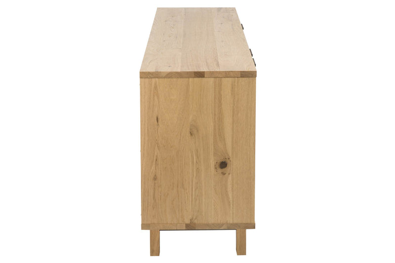 Sideboard Anrichte STOCKHOLM Wildeiche Massivholz & Furnier lackiert