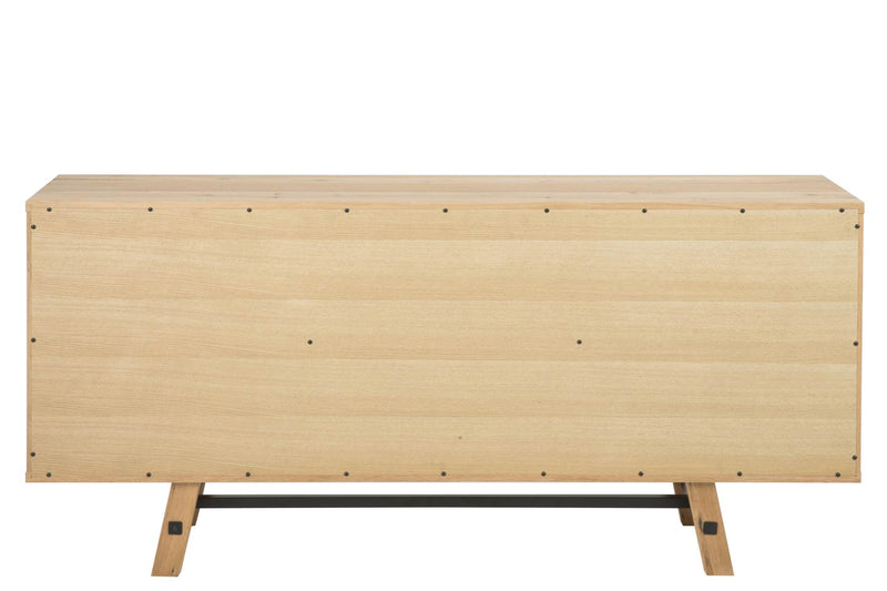 Sideboard Anrichte STOCKHOLM Wildeiche Massivholz & Furnier lackiert
