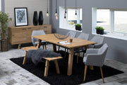 Sideboard Anrichte STOCKHOLM Wildeiche Massivholz & Furnier lackiert