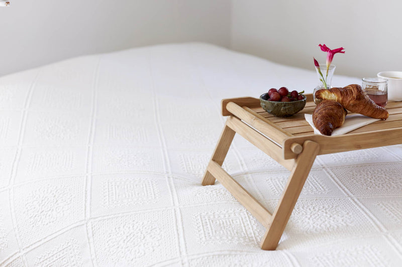 Bett-Tablett Frühstückstablett Serviertablett aus Teak