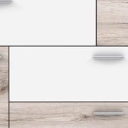 Kommode Sideboard SKIVE Optik Sandeiche / Weiß von Forte
