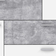 Kommode Sideboard SKIVE Optik Betonoptik lichtgrau / Weiß von Forte