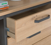 Kommode Sideboard TRONDHEIM K233 Artisan Eiche / Schwarzeiche Optik