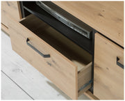 Lowboard TRONDHEIM Artisan Eiche / Schwarzeiche Optik von Forte
