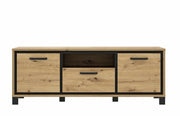 Lowboard TRONDHEIM Artisan Eiche / Schwarzeiche Optik von Forte