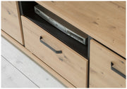 Lowboard TRONDHEIM Artisan Eiche / Schwarzeiche Optik von Forte