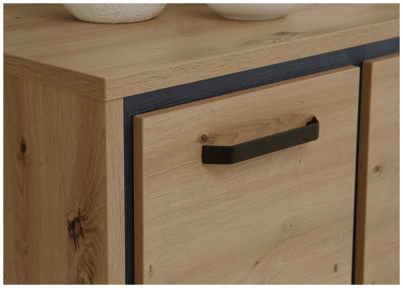 Sideboard TRONDHEIM 2 Türen Artisan Eiche / Schwarzeiche Optik