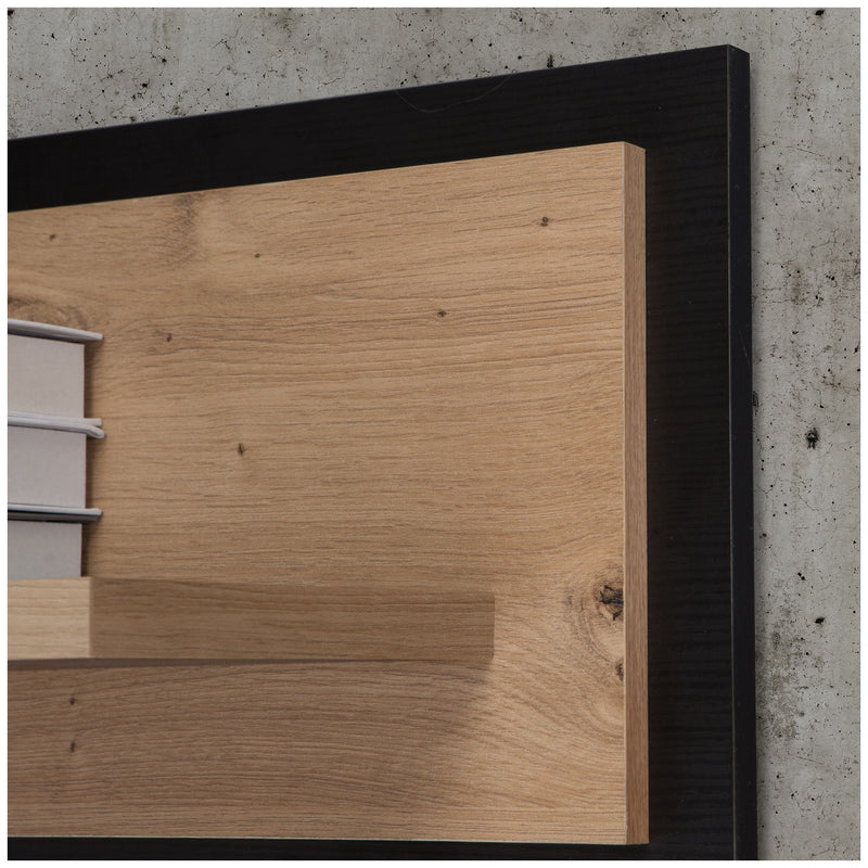Wandboard TRONDHEIM Artisan Eiche / Schwarzeiche Optik