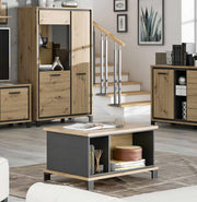 Couchtisch TRONDHEIM Artisan Eiche / Schwarzeiche Optik von Forte