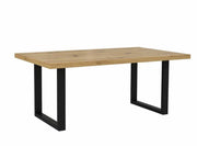 Couchtisch Artisan Eiche Optik 110 x 60 cm mit Kufengestell schwarz