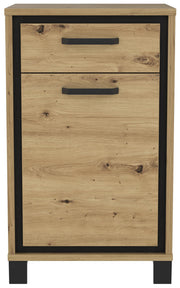 Schuhschrank TRONDHEIM Artisan Eiche Schwarzeiche Optik Forte