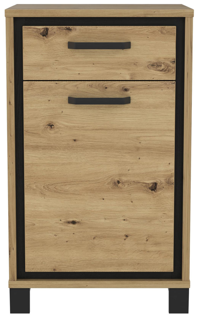 Schuhschrank TRONDHEIM Artisan Eiche Schwarzeiche Optik Forte