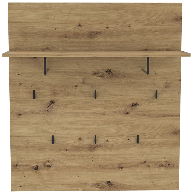 Garderobenpaneel TRONDHEIM mit 6 Haken Artisan Eiche Optik von Forte