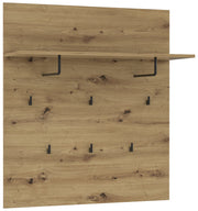 Garderobenpaneel TRONDHEIM mit 6 Haken Artisan Eiche Optik von Forte