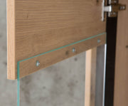 FORTE Wohnzimmerschrank TRONDHEIM 4-tlg. Artisan Schwarzeiche Optik