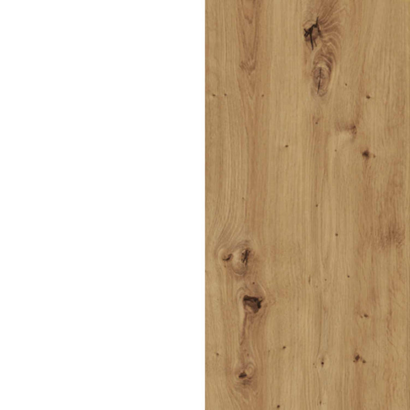Lowboard TULUZA 2 Schubladen Optik Weiß / Artisan Eiche von Forte