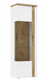 Wohnwand Wohnzimmerschrank TULUZA Optik Weiß / Artisan Eiche von Forte