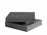 Couchtisch TURN Platte drehbar 78 x 78 cm Betonoptik dunkelgrau Forte