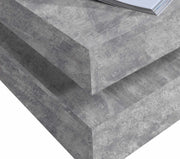 Couchtisch TURN mit drehbarer Platte Optik Beton lichtgrau von Forte