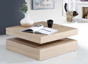 Couchtisch TURN Platte rundum drehbar Optik Sonoma Eiche von Forte