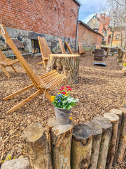 Faltbarer Gartensessel Relaxsessel FALUN Kiefer geölt inkl. Kissen