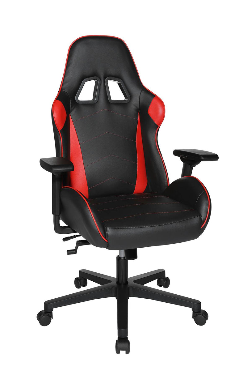 Gaming Chair Bürostuhl SPEED CHAIR 2 Kunstleder Schwarz Rot Top Star