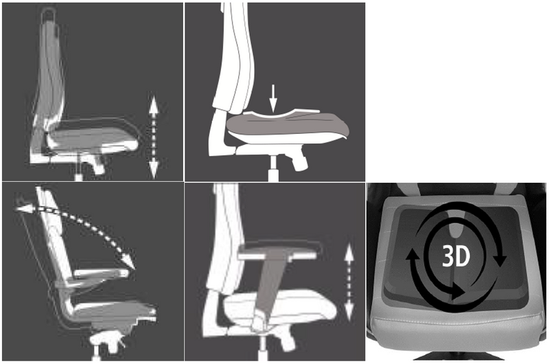 Gaming Chair Bürostuhl SPEED CHAIR 2 Kunstleder Schwarz Rot Top Star
