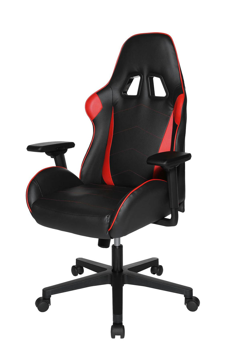Gaming Chair Bürostuhl SPEED CHAIR 2 Kunstleder Schwarz Rot Top Star