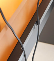 Gaming Tisch TEZAUR 2B Computertisch Black Orange mit Beleuchtung