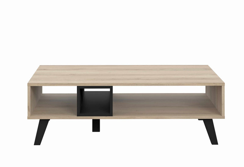 Couchtisch CAREA 110 x 65 cm Comano Pflaume Optik / Schwarz von Forte