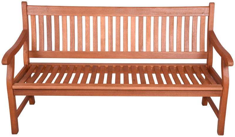 Gartenbank Jersey 3-sitzig mit Armlehne aus Eukalyptus